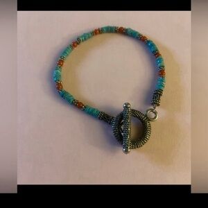Coral & Turquoise Bracelet #6565